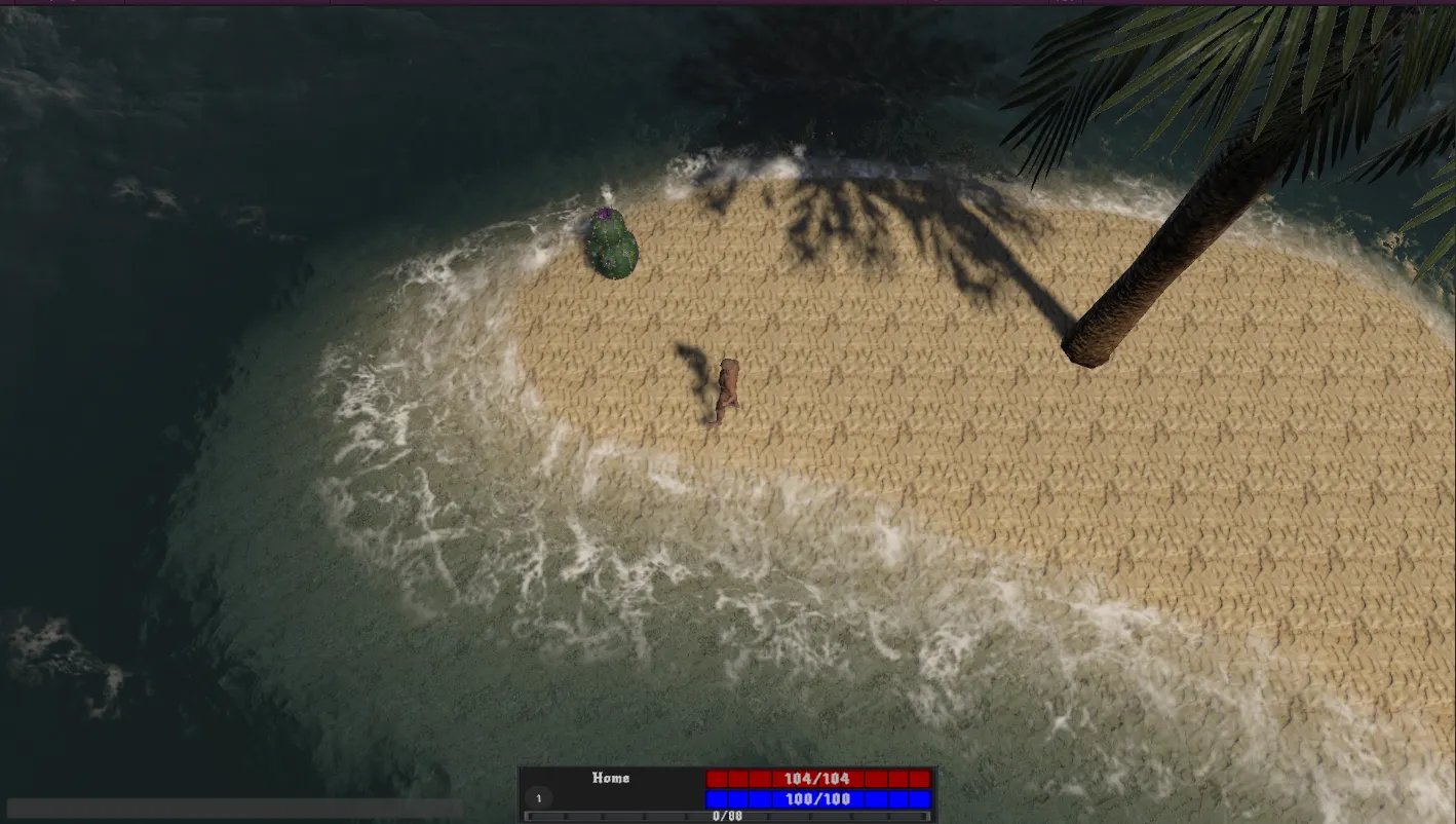 Mortumus water shoreline with soft foam and natural alpha blending
